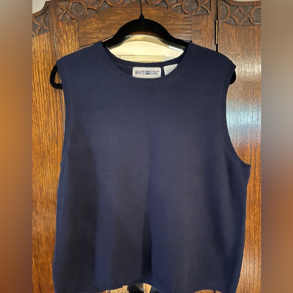Vintage Navy Sweater Vest